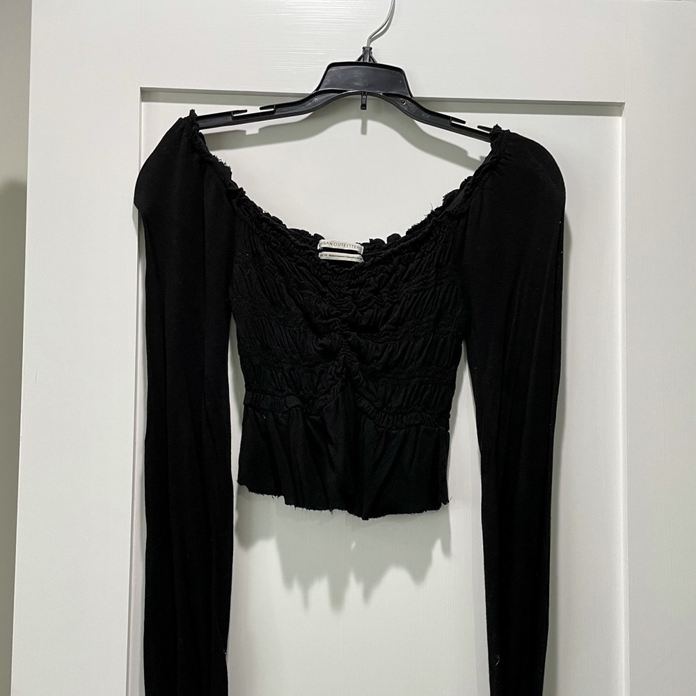 Black Urban Outfitters Crop Long Sleeve